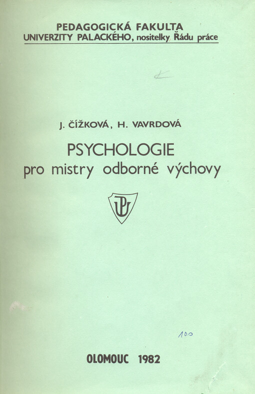 Psychologie pro mistry odborné výchovy