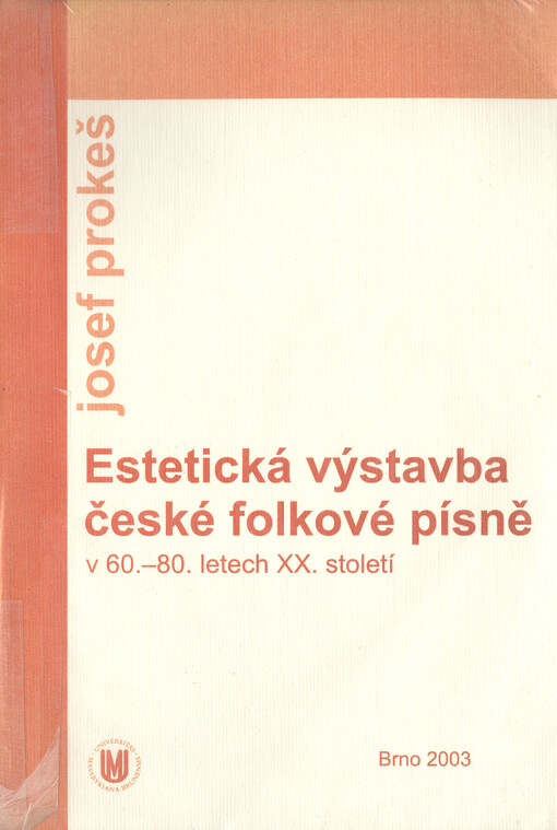 Estetická výstavba české folkové písně v 60.-80. letech XX. století