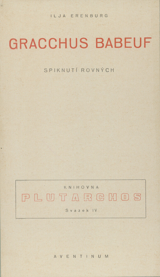 Gracchus Babeuf :spiknutí rovných
