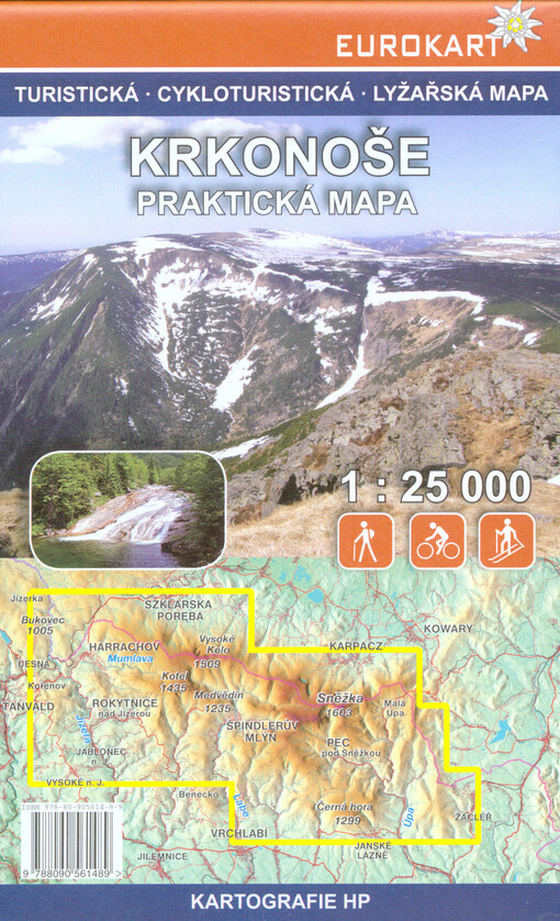 Krkonoše : praktická mapa : turistická mapa, cykloturistická a lyžařská mapa