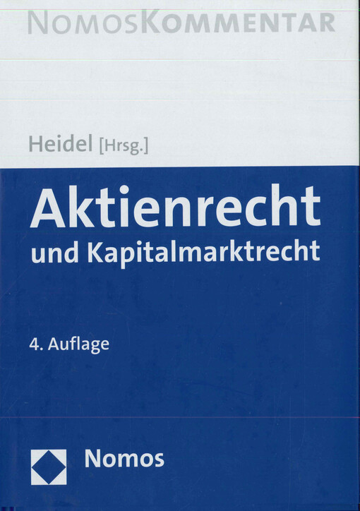 Aktienrecht und Kapitalmarktrecht