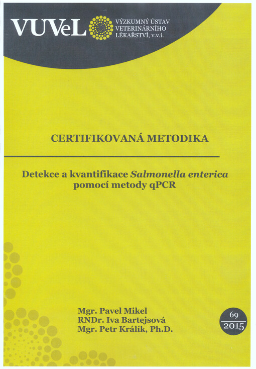 Detekce a kvantifikace Salmonella enterica pomocí metody qPCR