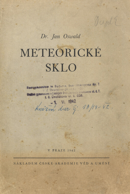 Meteorické sklo ...