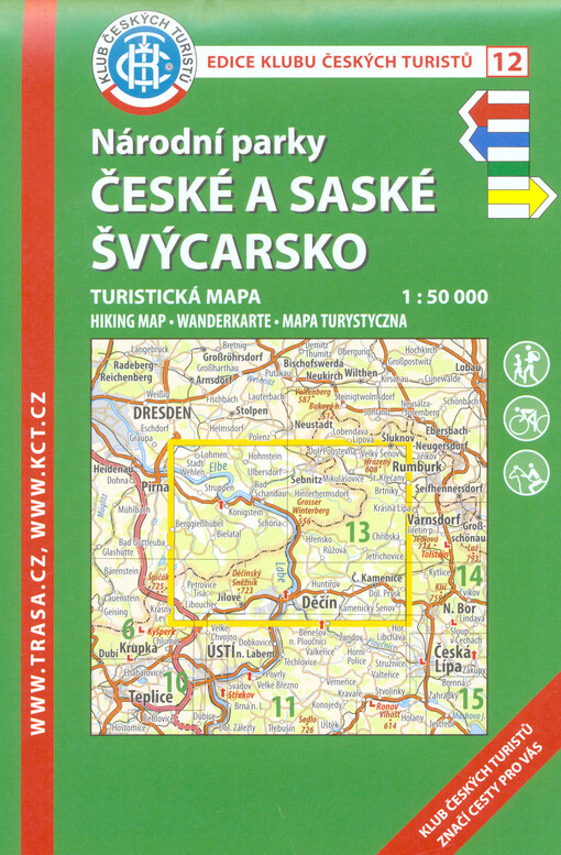 Národní parky České a Saské Švýcarsko : turistická mapa 1:50 000