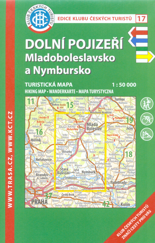 Dolní Pojizeří : Mladoboleslavsko a Nymbursko : turistická mapa 1:50 000