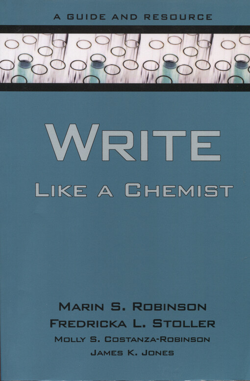 Write like a chemist : a guide and resource