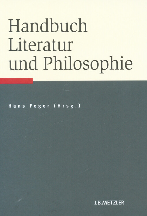 Handbuch Literatur und Philosophie