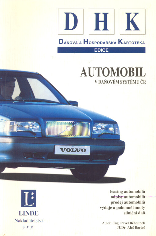 Automobil v daňovém systému ČR