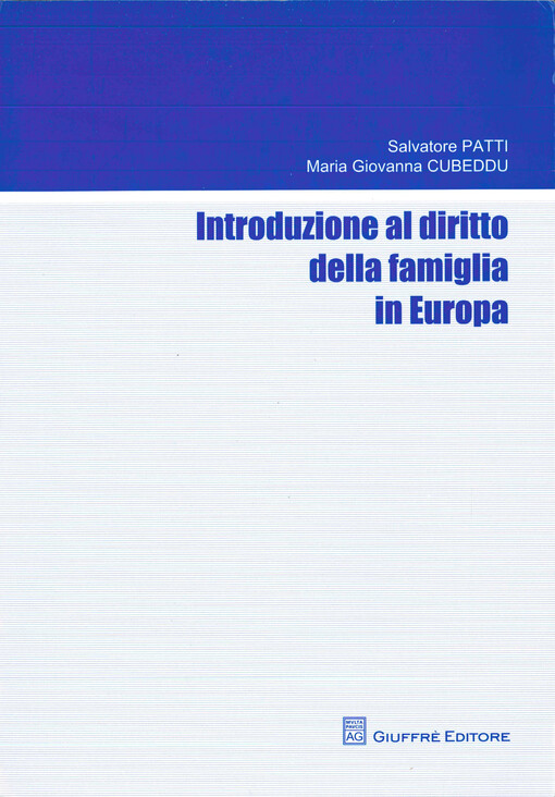 Introduzione al diritto della famiglia in Europa