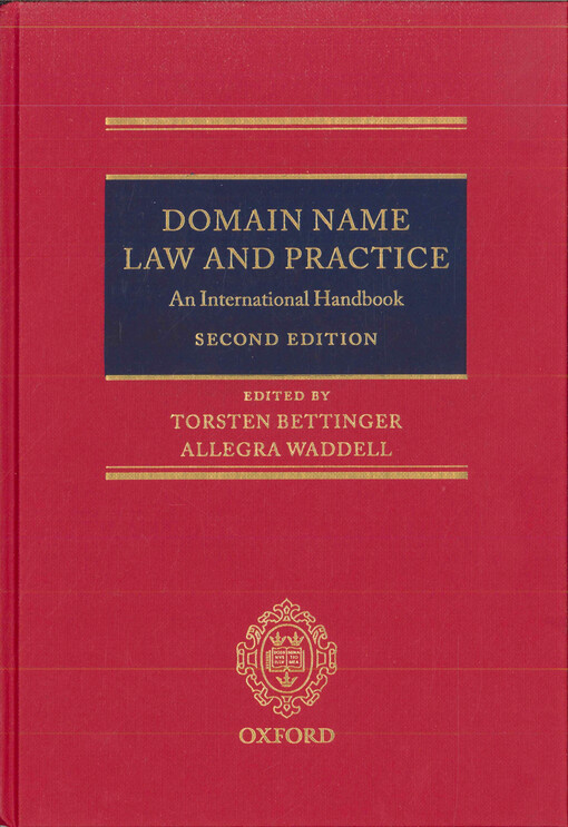 Domain name law and practice : an international handbook