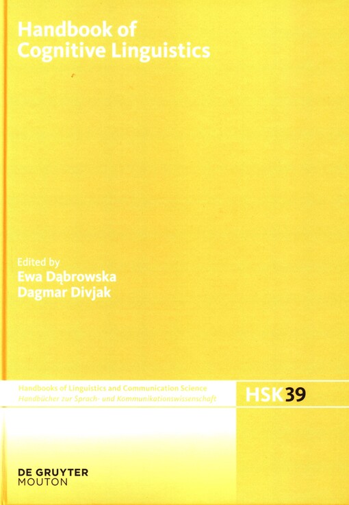 Handbook of Cognitive Linguistics