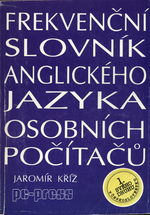 Frekvenční slovník anglického jazyka osobních počítačů