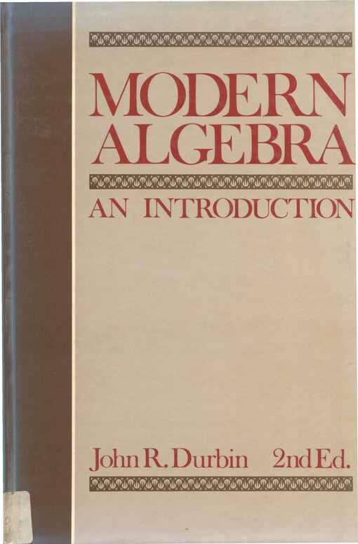 Modern algebra : an introduction