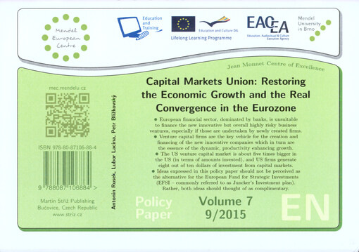 Capital markets union: restoring the economic growth and the real convergence in the Eurozone