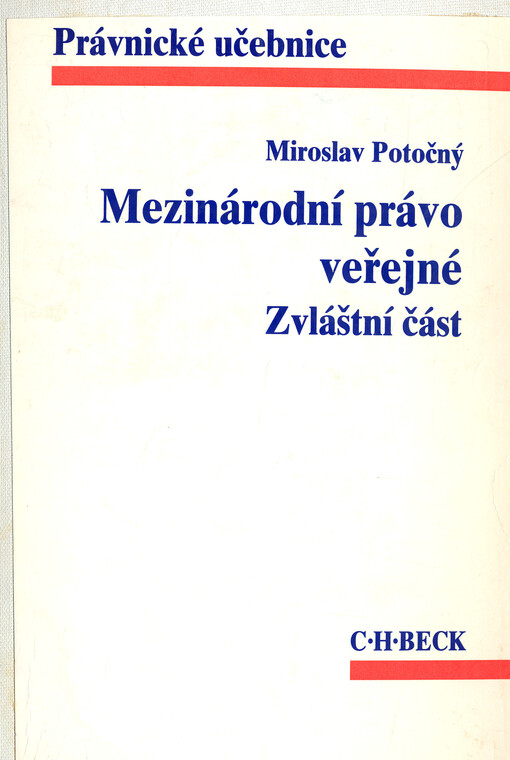 Mezinárodní právo: zvláštní část