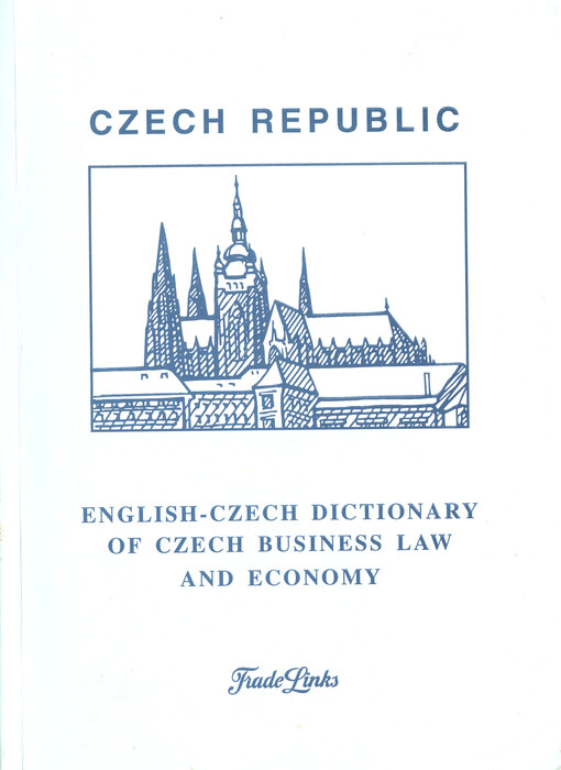 English-Czech dictionary of Czech business law and economy