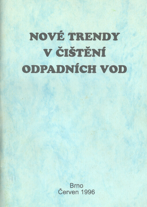 Nové trendy v čištění odpadních vod
