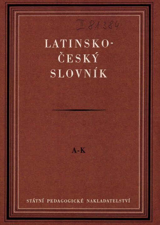 Latinsko-český slovník, 19. vyd., v SPN 3.
