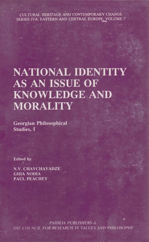 National identity as an issue of knowledge and morality