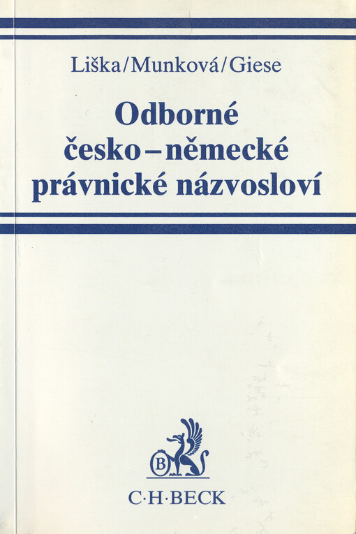 Odborné česko-německé právnické názvosloví