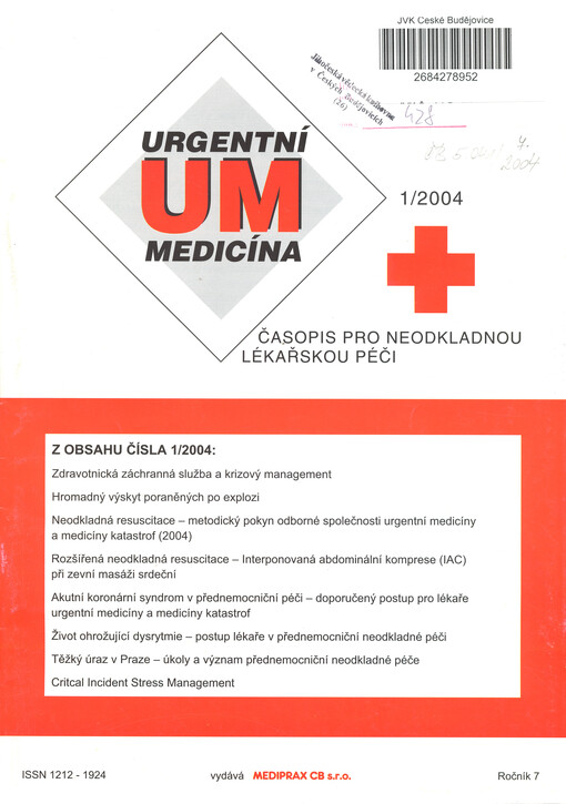 Urgentní medicína : časopis pro neodkladnou péči