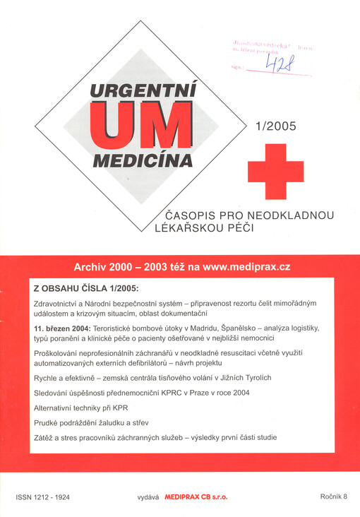 Urgentní medicína : časopis pro neodkladnou péči