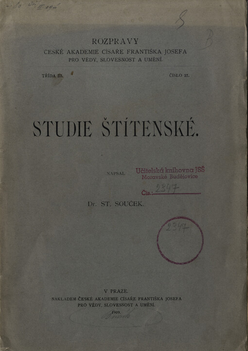 Studie Štítenské