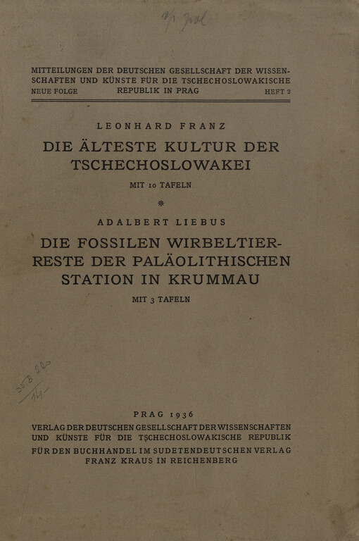 Die älteste Kultur der Tschechoslowakei