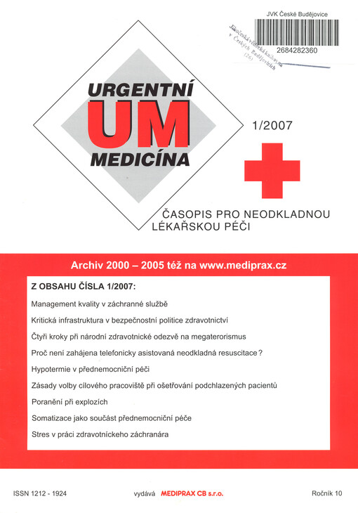 Urgentní medicína : časopis pro neodkladnou péči