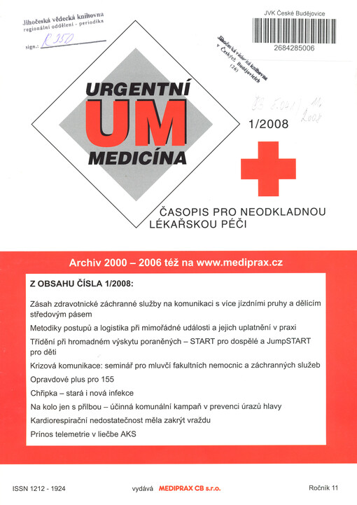 Urgentní medicína : časopis pro neodkladnou péči