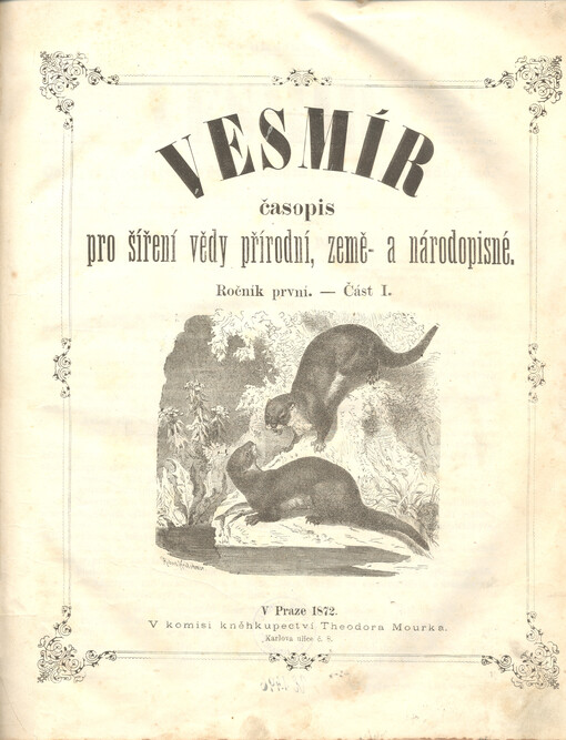 Vesmír : časopis pro šíření vědy přírodní, zeměpisné a národopisné