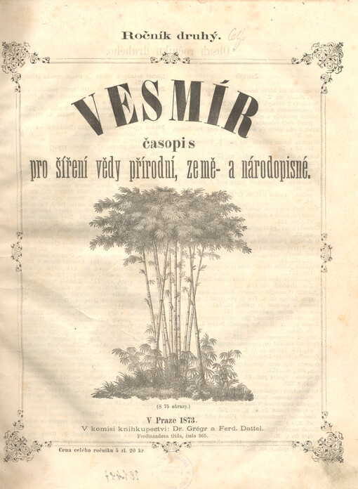 Vesmír : časopis pro šíření vědy přírodní, zeměpisné a národopisné