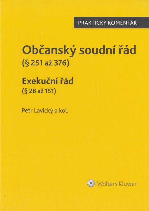 Občanský soudní řád : (§ 251 až 376) ; Exekuční řád : (§ 28 až 151) ; Zákon č. 119/2001 Sb., kterým se stanoví pravidla pro případy souběžně probíhajících výkonů rozhodnutí