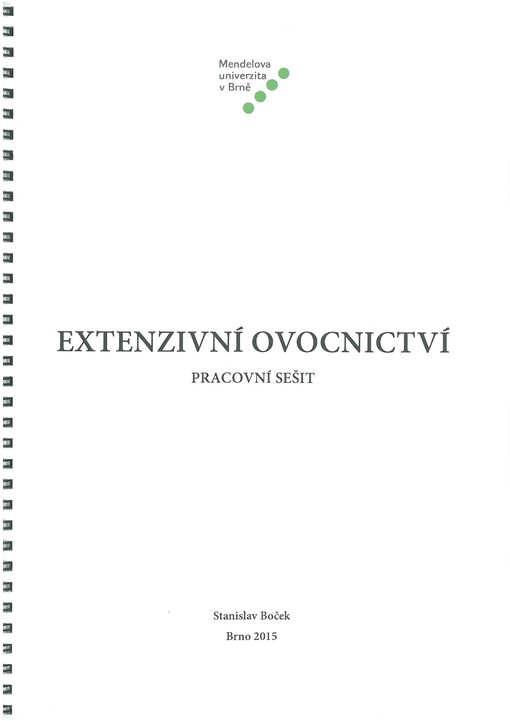 Extenzivní ovocnictví - pracovní sešit