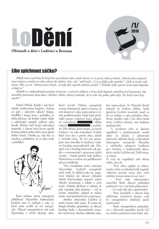 Lodění : občasník o dění v Loděnici u Berouna