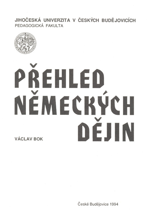 Přehled německých dějin pro posluchače germanistiky