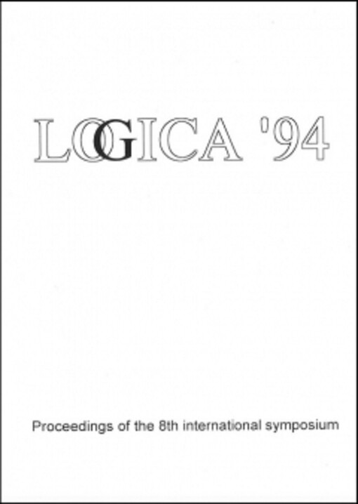 Logica '94: proceedings of the 8th international symposium