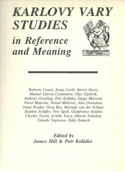 Karlovy Vary studies in reference and meaning