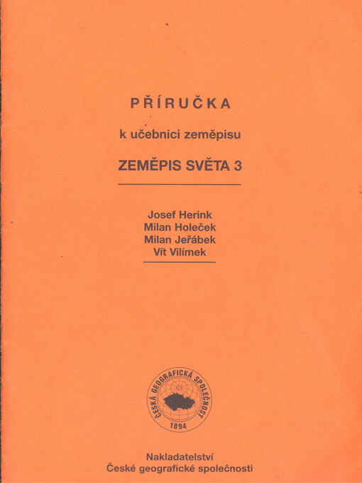 Příručka k učebnici zeměpisu Zeměpis světa 3