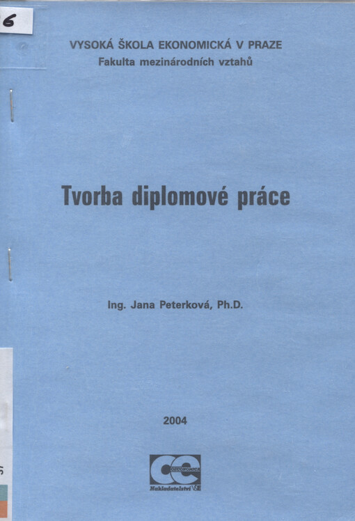 Tvorba diplomové práce
