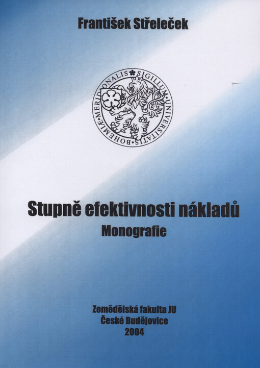 Stupně efektivnosti nákladů : monografie