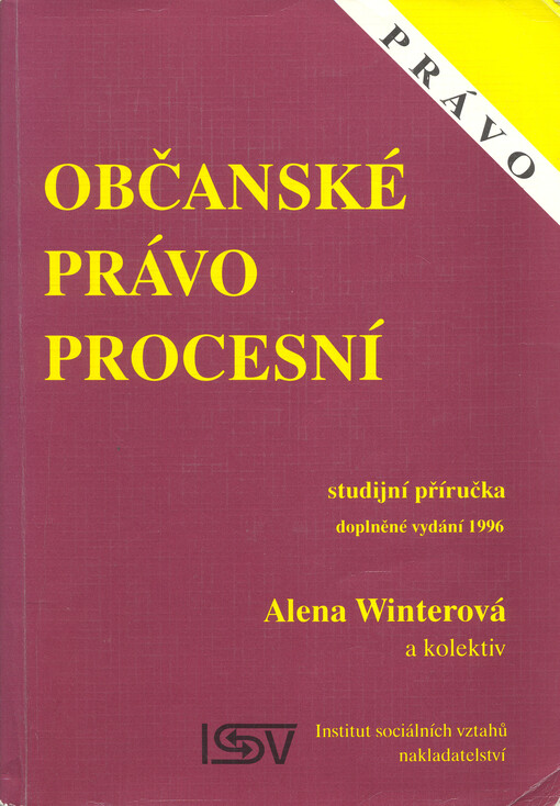 Občanské právo procesní: studijní příručka