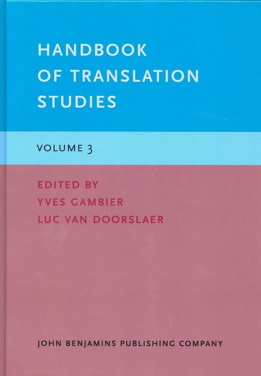 Handbook of translation studies.Volume 3