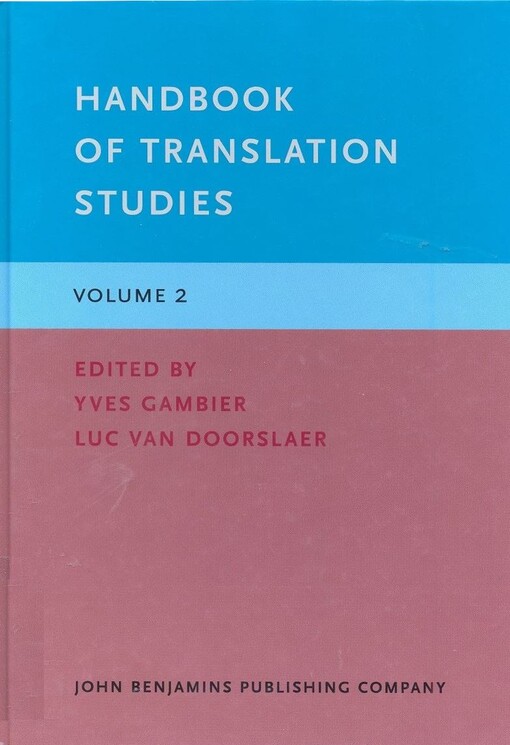 Handbook of translation studies.Volume 2