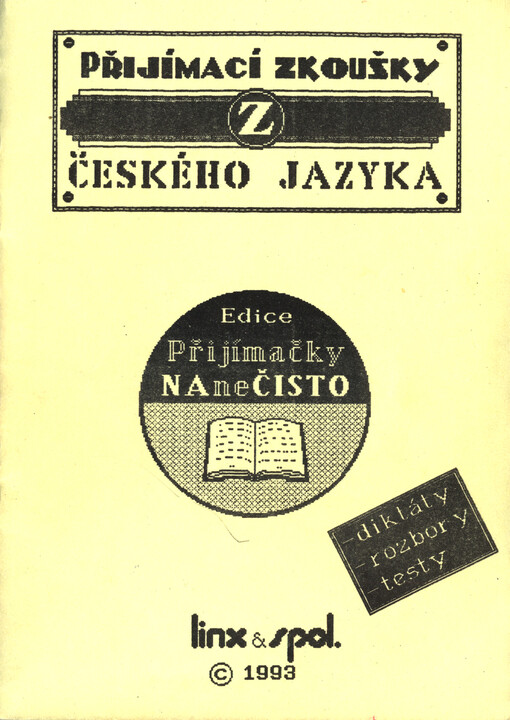 Přijímací zkoušky z českého jazyka