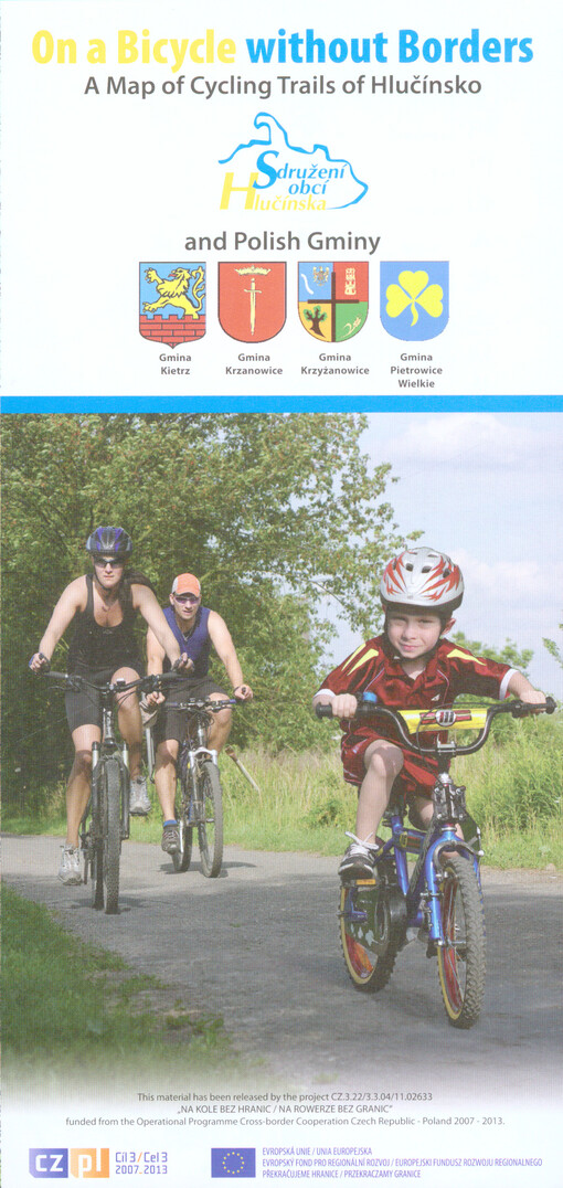 On a bicycle without borders : a map of cycling trail of Hlučínsko and Polish gminy