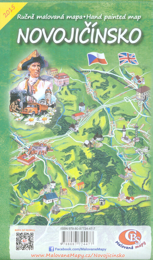 Ručně malovaná mapa Novojičínsko = Hand painted map Novojičínsko