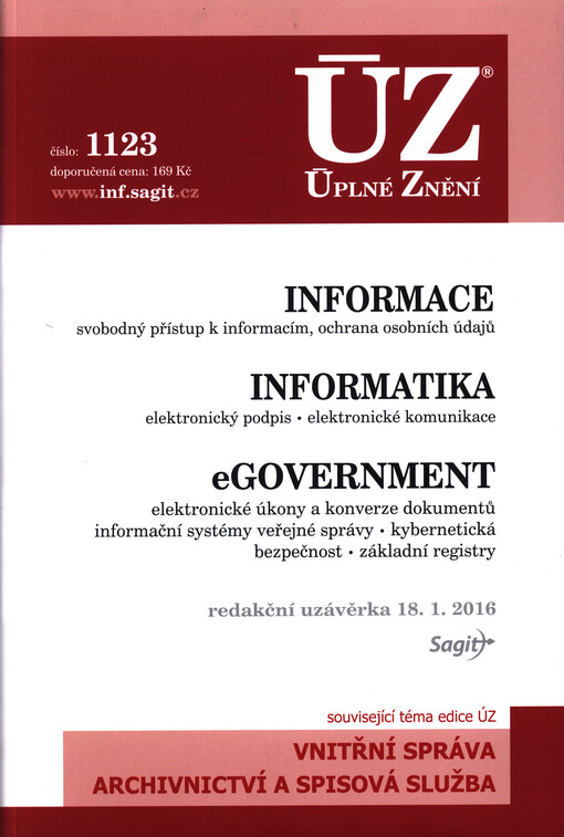 ÚZ č. 1123 Informace, eGovernment