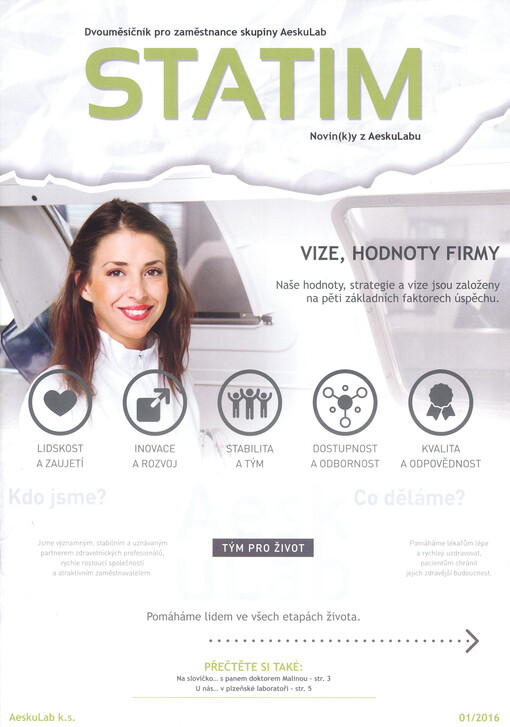 Statim : dvouměsíčník pro zaměstnance skupiny AeskuLab