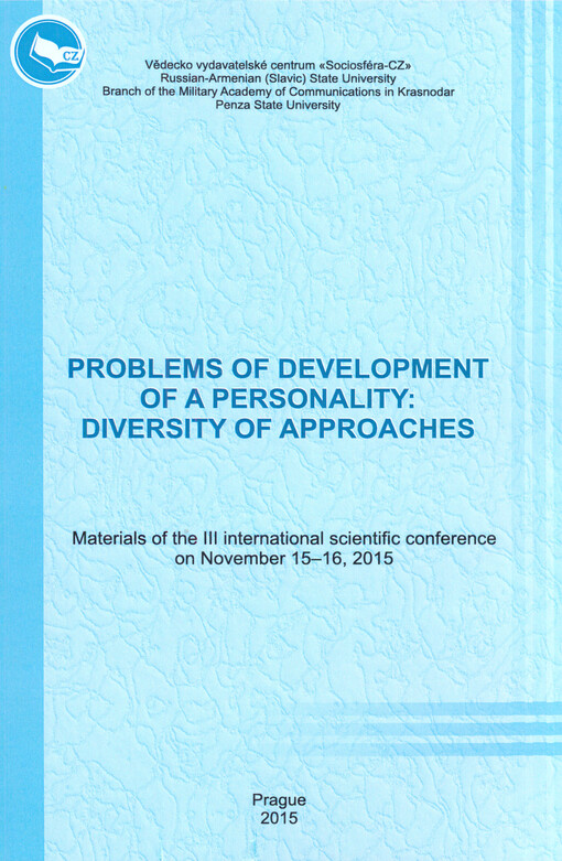 Problems of Development of a Personality : materials of the ... international scientific conference on ...